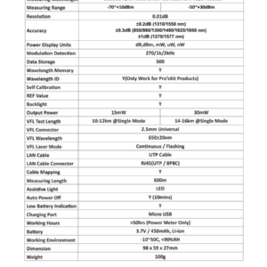 4 in 1 fiber Optical Power Multimeter - Image 12