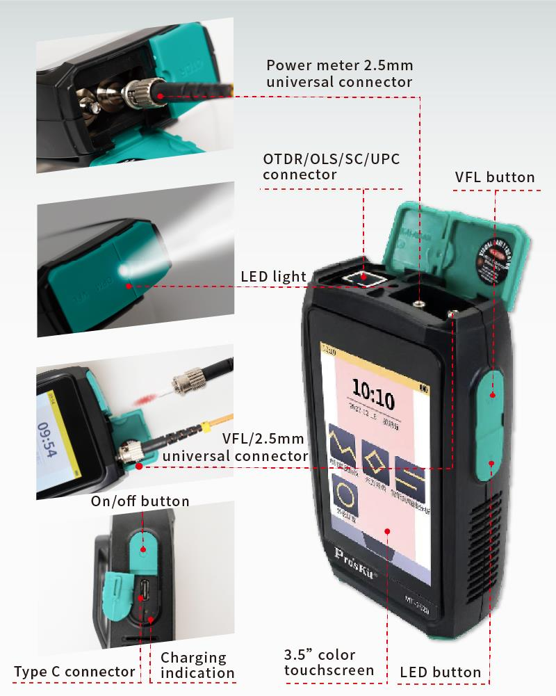 Mini-Touch Screen Optical Time Domain Reflectometer