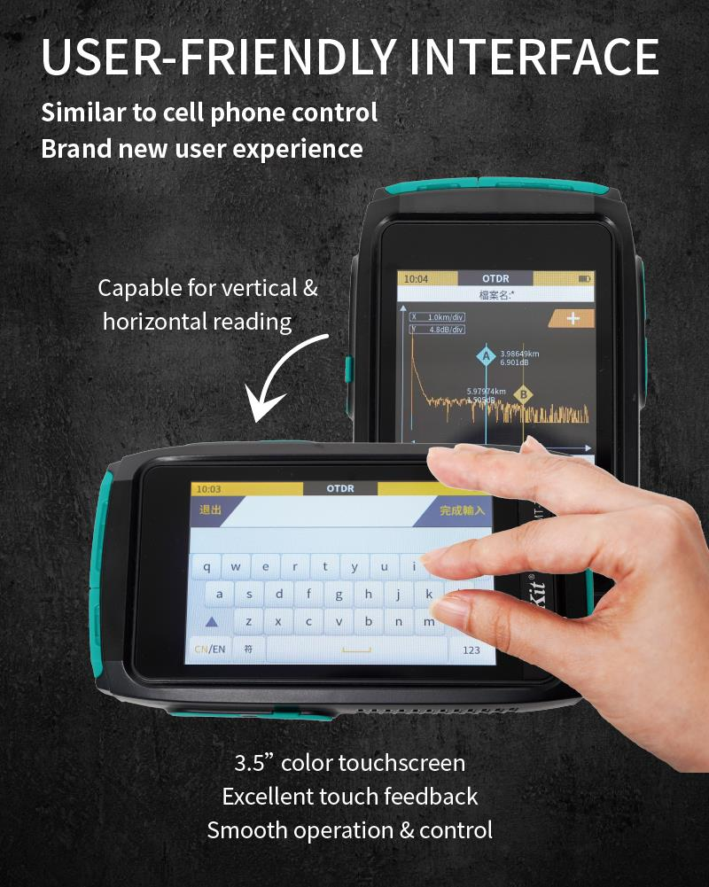 Mini-Touch Screen Optical Time Domain Reflectometer