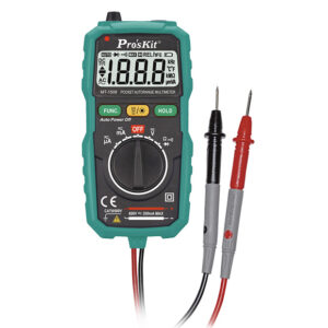3-1/2 digits 1999 Counts Pocket Auto-range Multimeter with Built-in Leads and Resistance, Diode Tests