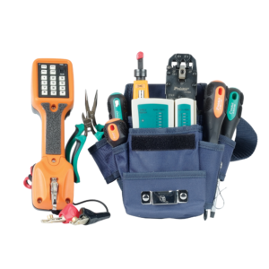 11 Pc Telecom Installation Tool Belt Pouch with Butt Set