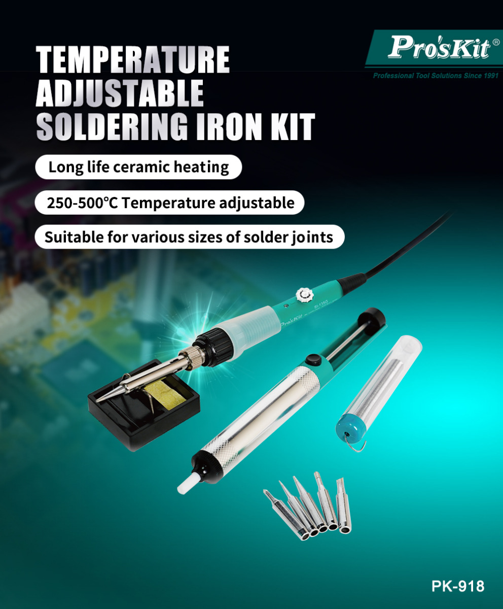 Temperature Adjustable Soldering Iron Kit