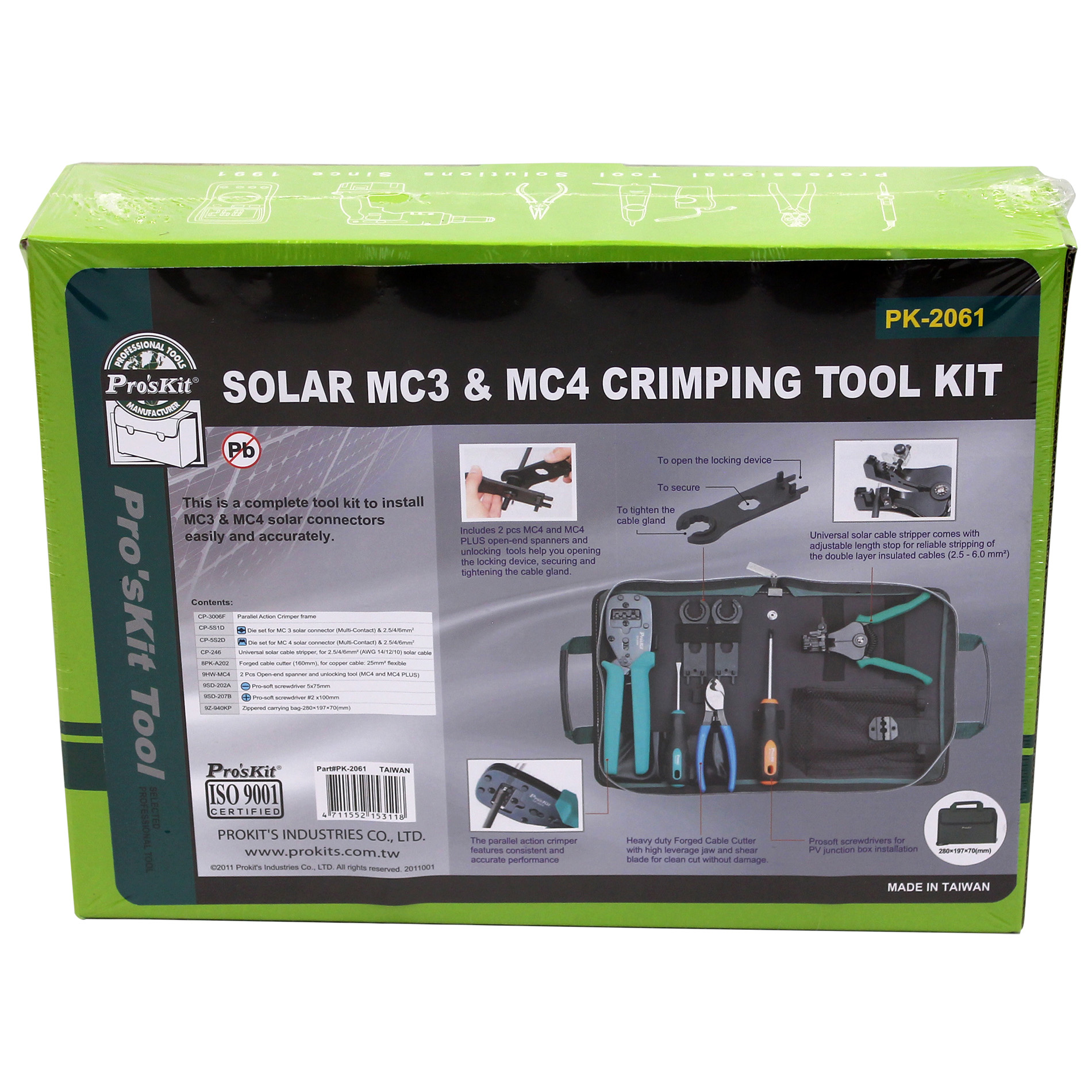Solar Contacts 3mm & 4mm Crimping Tool Kit