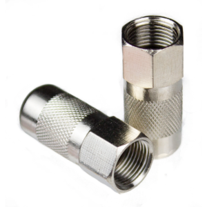 Push-On CATV F Connectors, RG6, 10 Pack