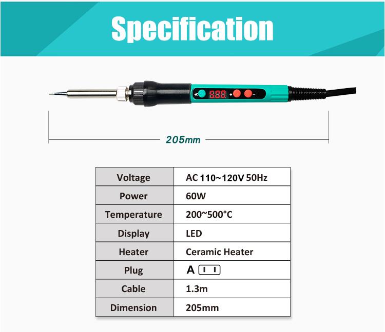 Digital Control Soldering Iron