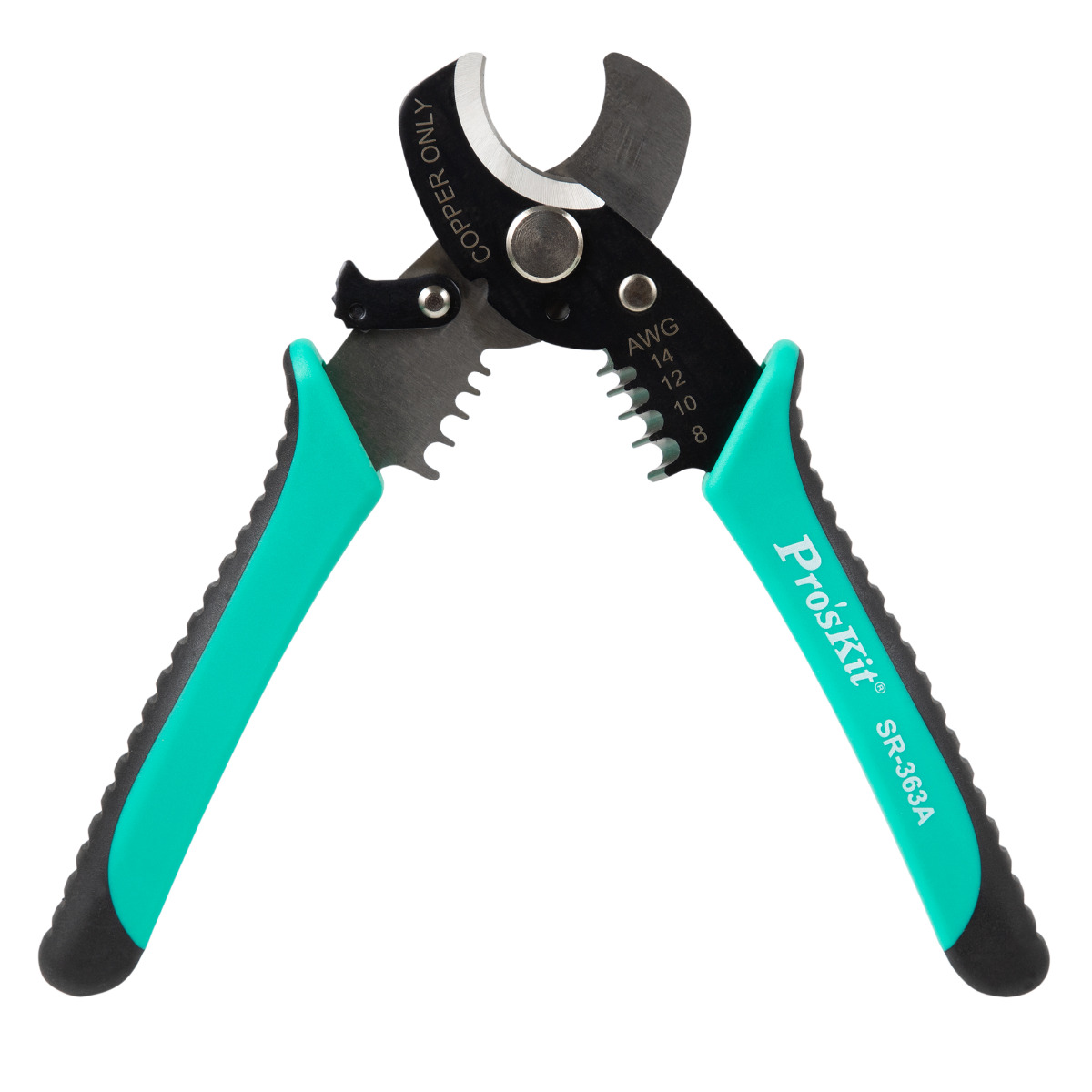 2-in-1 Round Cable Cutter/Stripper (AWG 14-8)