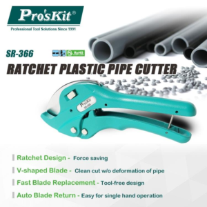 Ratchet Plastic Pipe Cutter - Image 2
