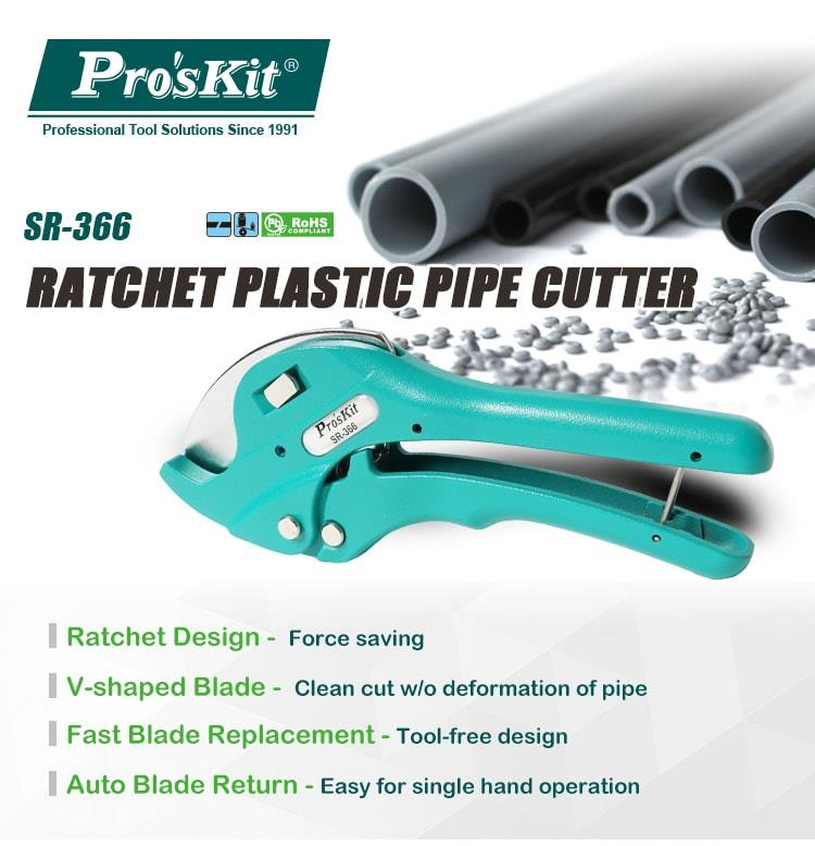 Ratchet Plastic Pipe Cutter