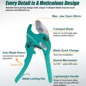 Ratchet Plastic Pipe Cutter - Image 3