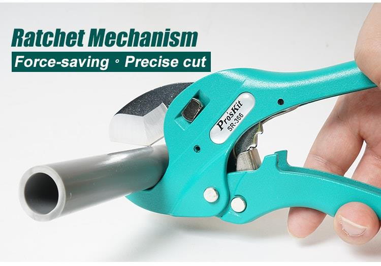 Ratchet Plastic Pipe Cutter