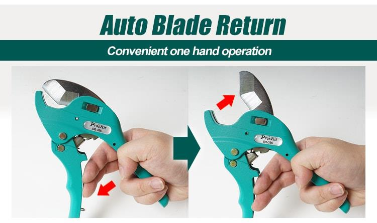 Ratchet Plastic Pipe Cutter