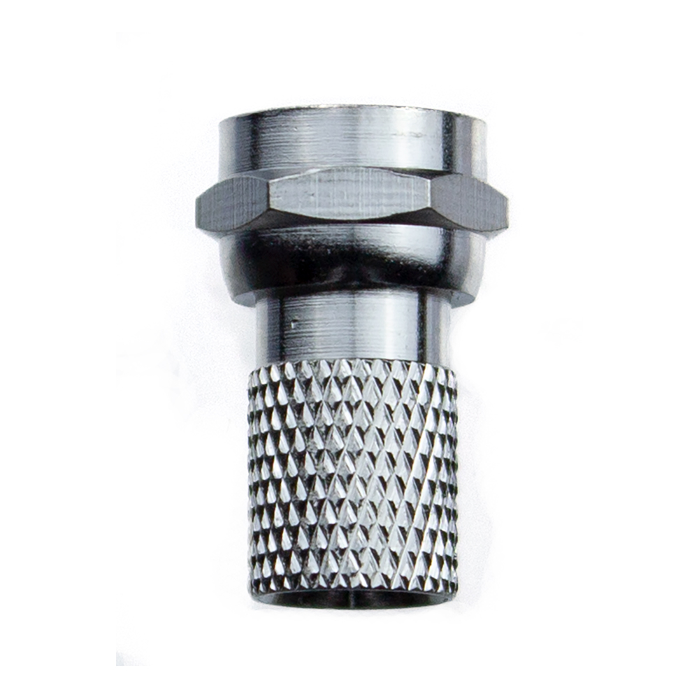 Twist-On CATV F Connectors, RG59, 100 Pack