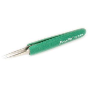 Tweezer, ESD Safe, Soft-Grip, Super Fine Tip